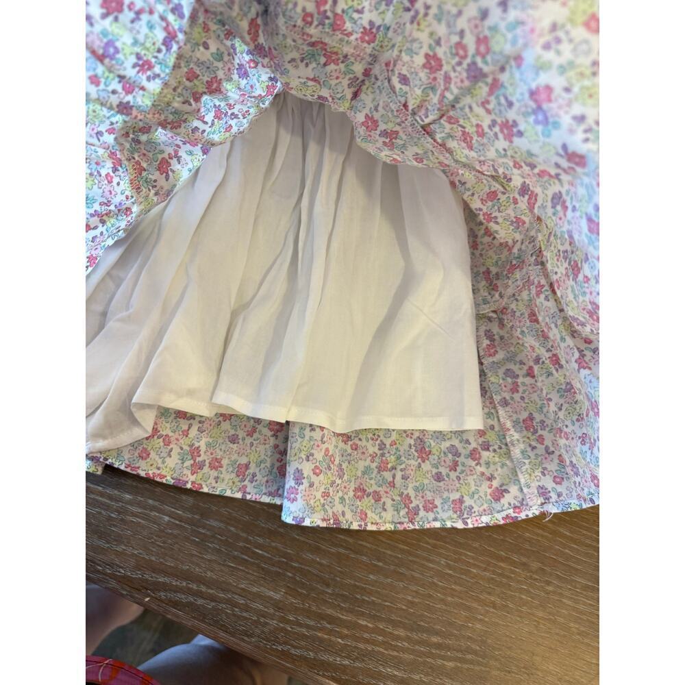 J.Marie Pink/Purple Floral Smocked Mini Skirt Women Size S - Picture 4 of 7